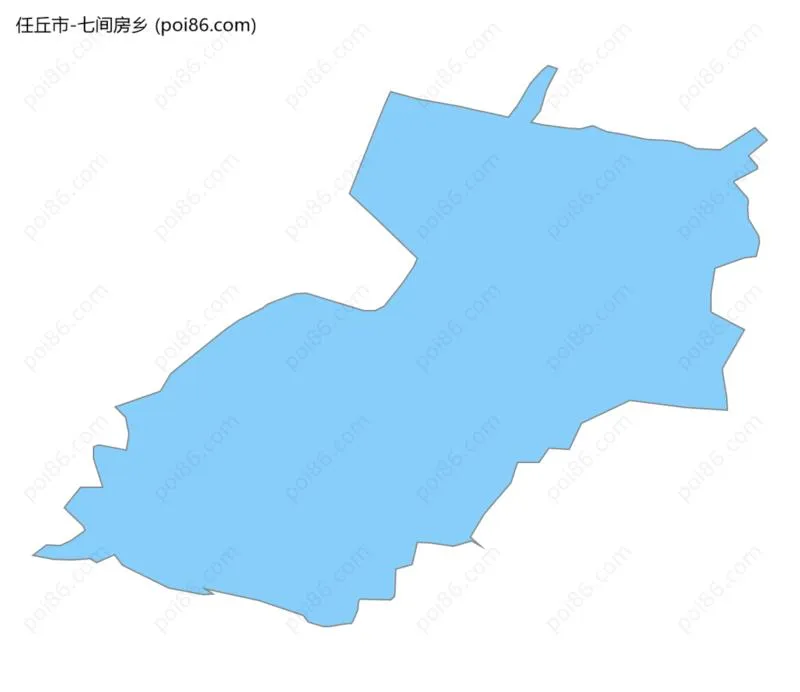 七间房乡边界地图