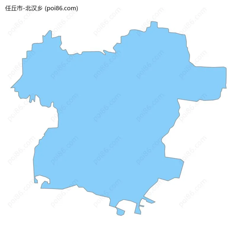 北汉乡边界地图