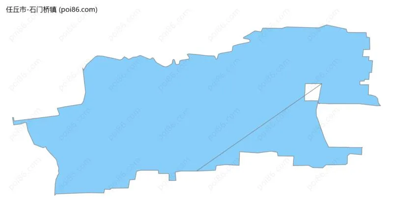 石门桥镇边界地图