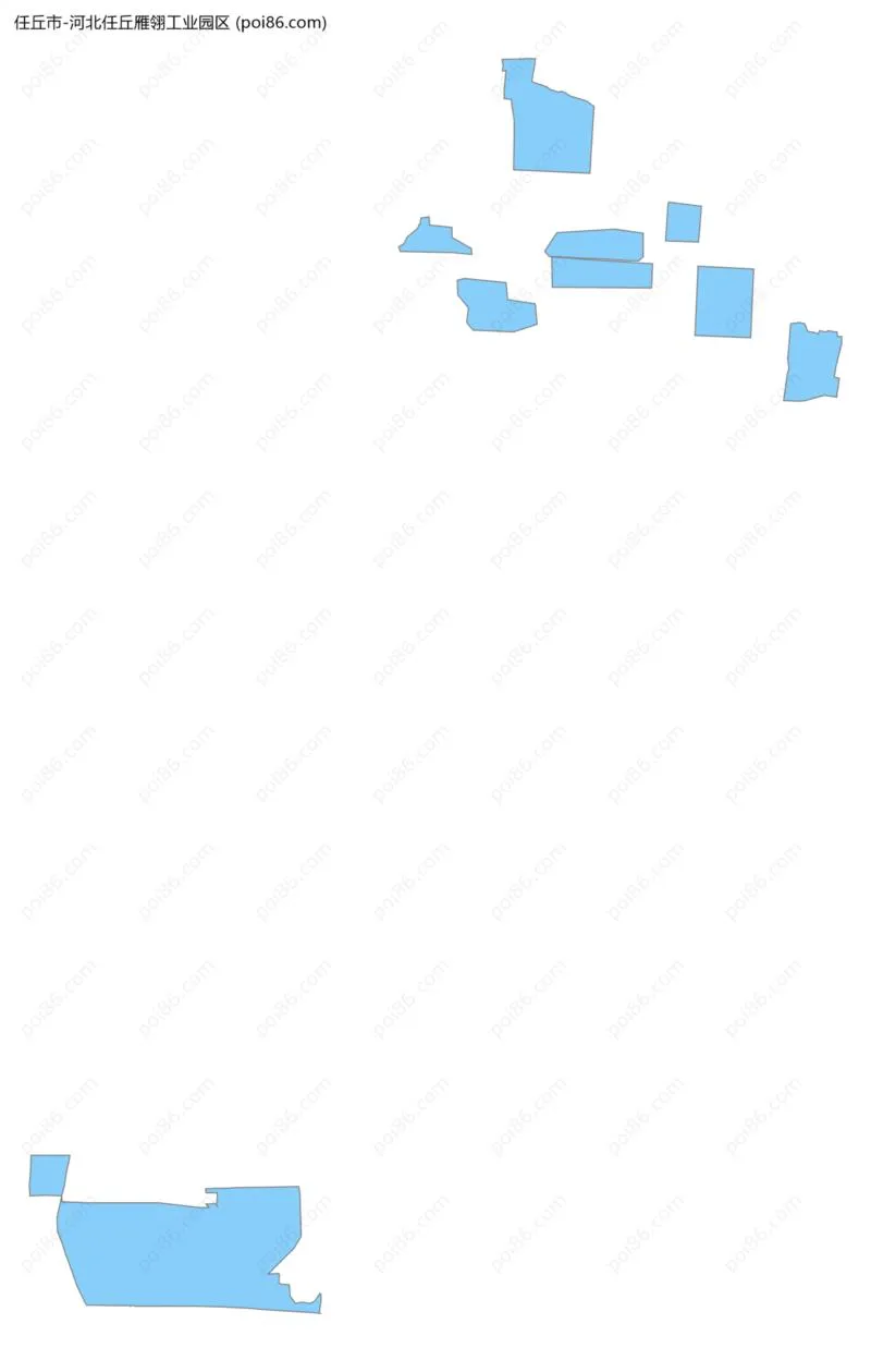 河北任丘雁翎工业园区边界地图