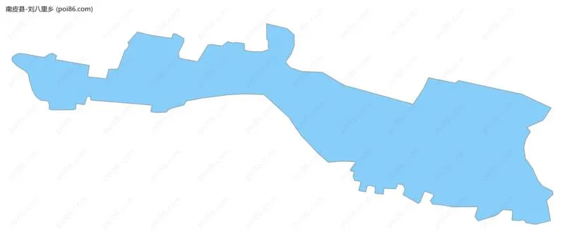 刘八里乡边界地图