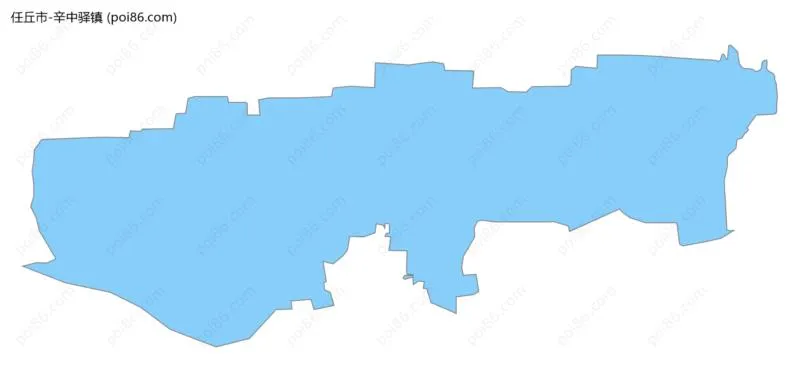 辛中驿镇边界地图