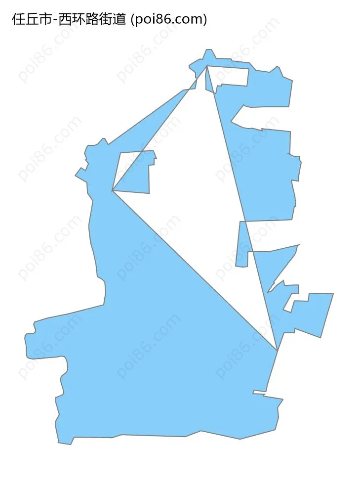 西环路街道边界地图