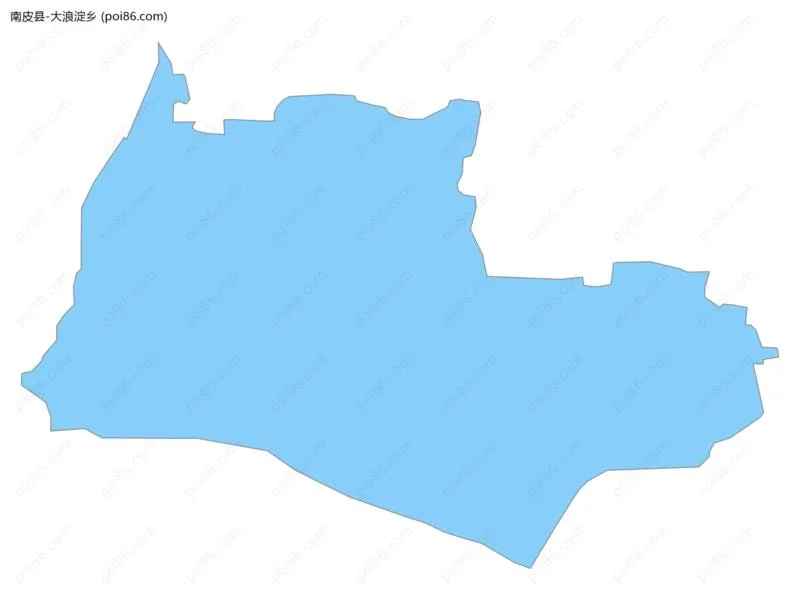 大浪淀乡边界地图