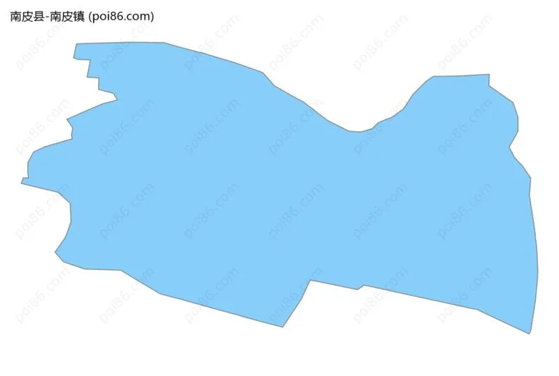 南皮镇边界地图