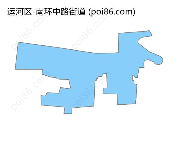 南环中路街道边界地图