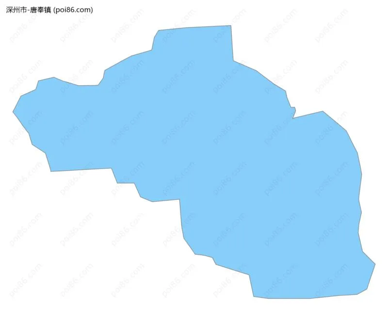 唐奉镇边界地图