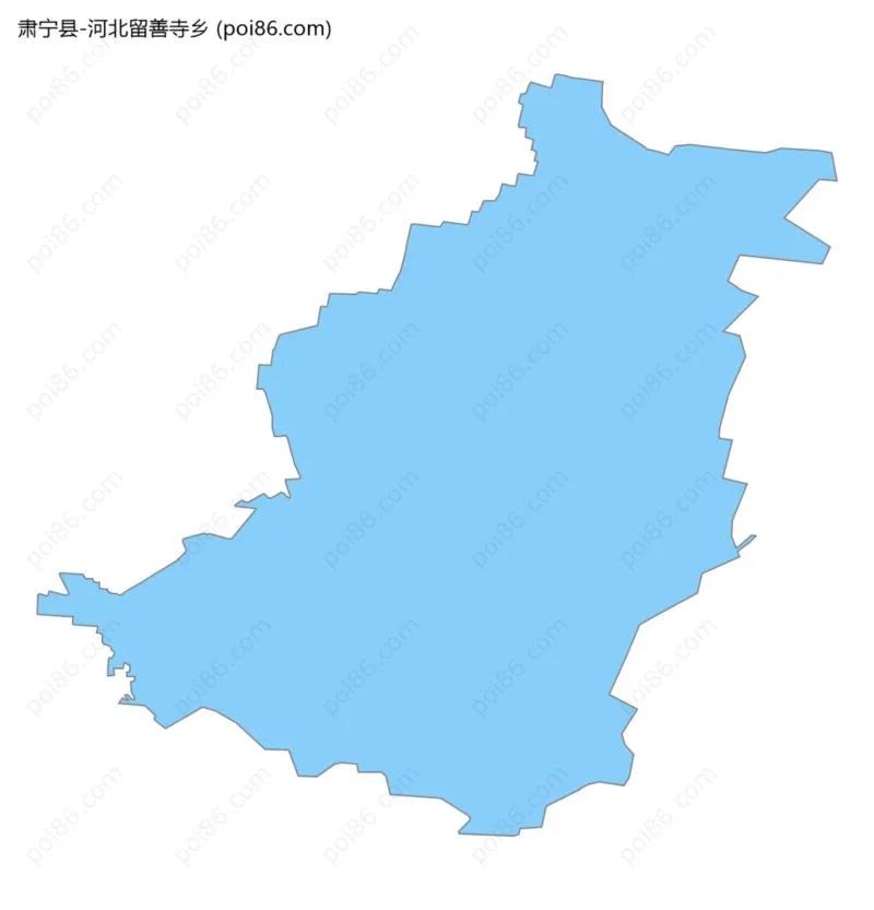 河北留善寺乡边界地图