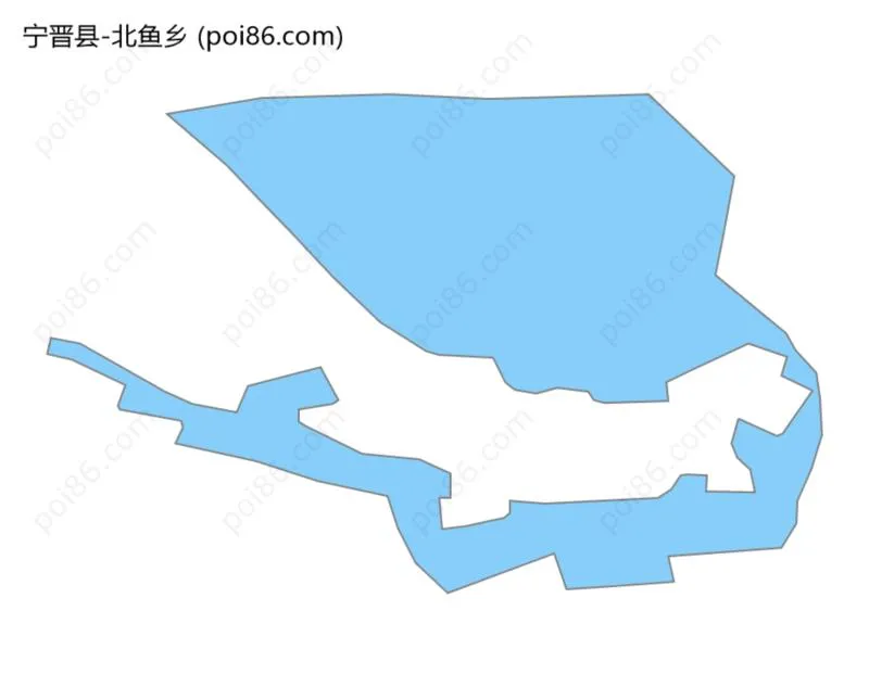北鱼乡边界地图
