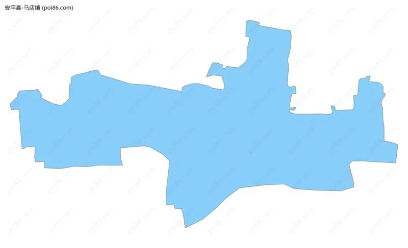 马店镇边界地图