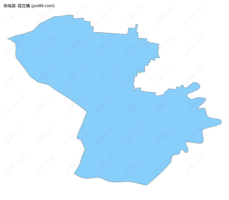 夏庄镇边界地图