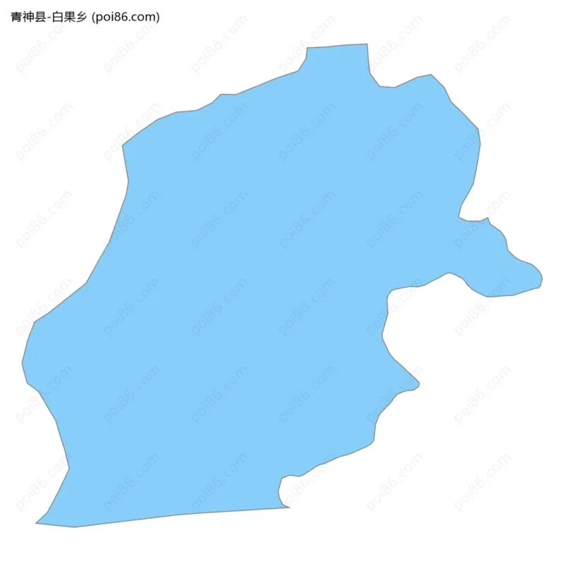 白果乡边界地图