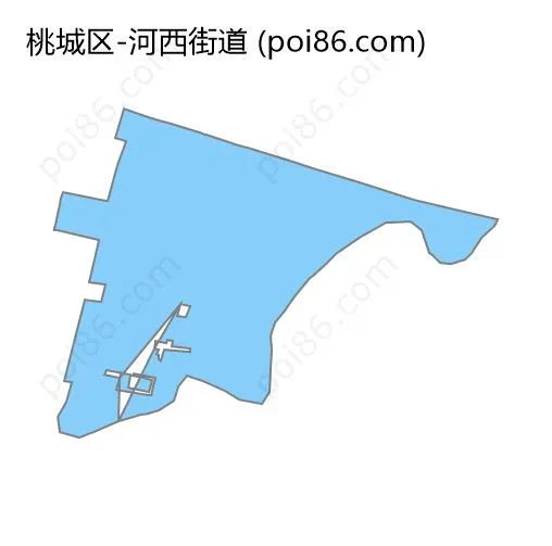 河西街道边界地图