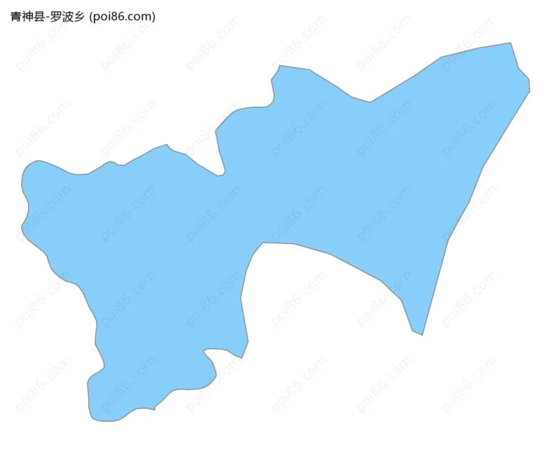 罗波乡边界地图