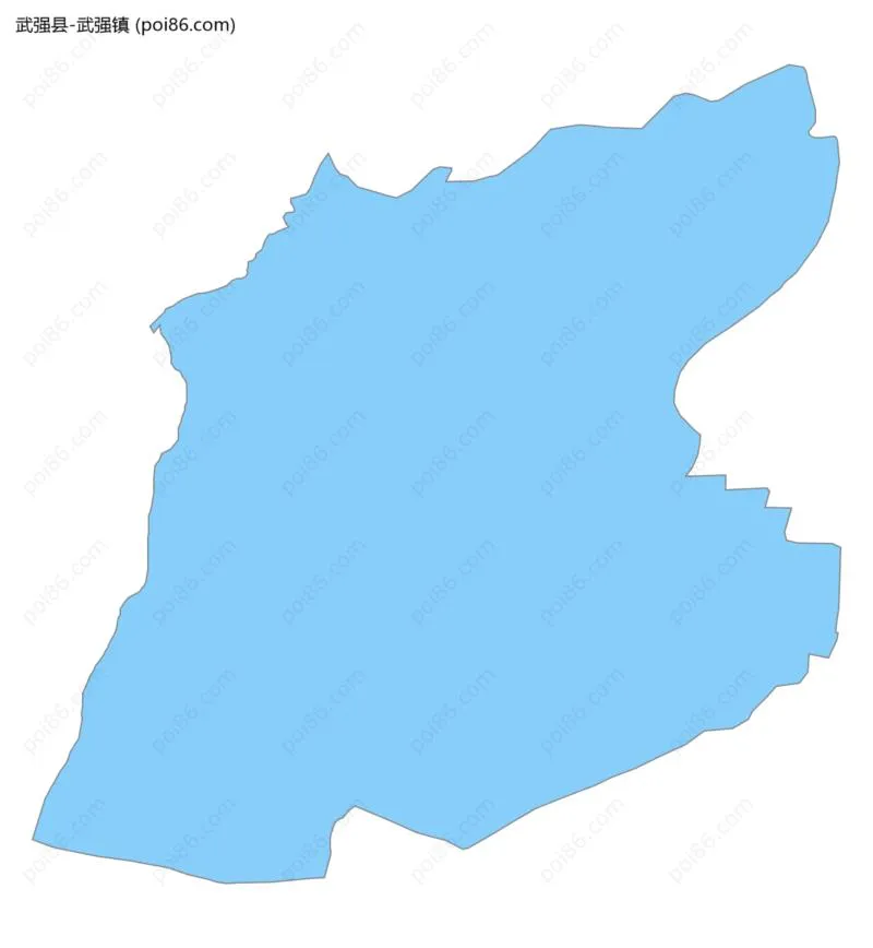 武强镇边界地图