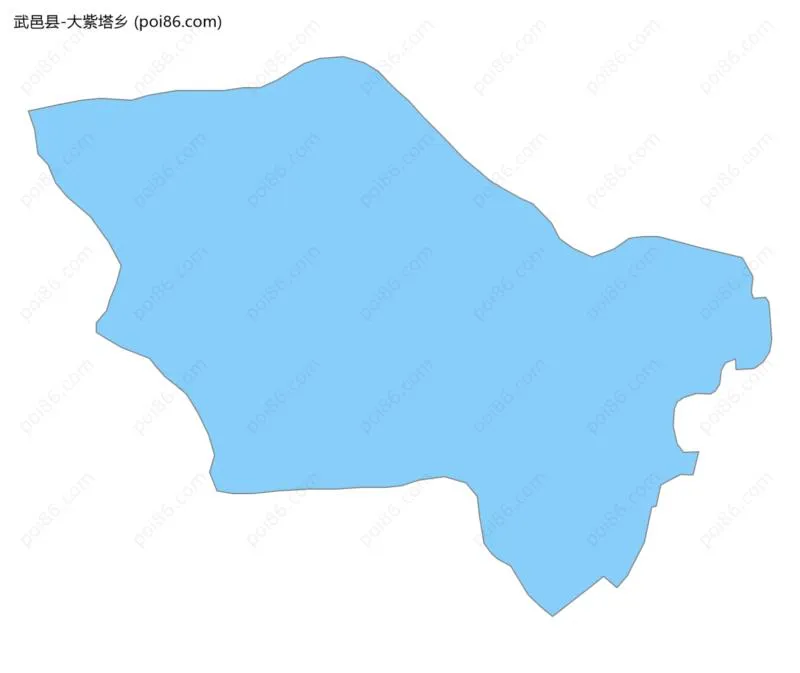 大紫塔乡边界地图