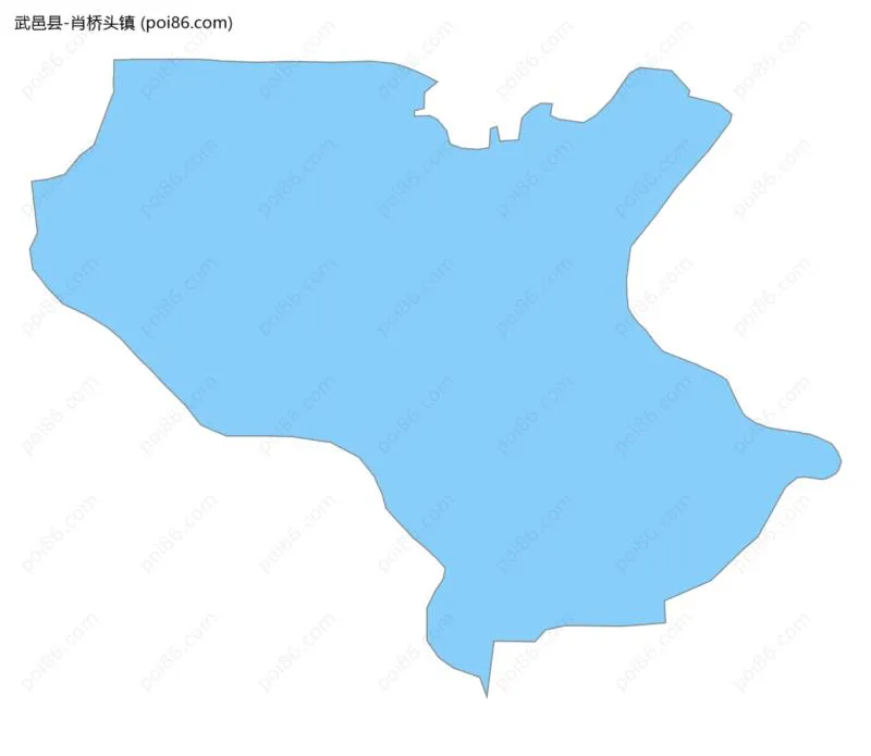 肖桥头镇边界地图