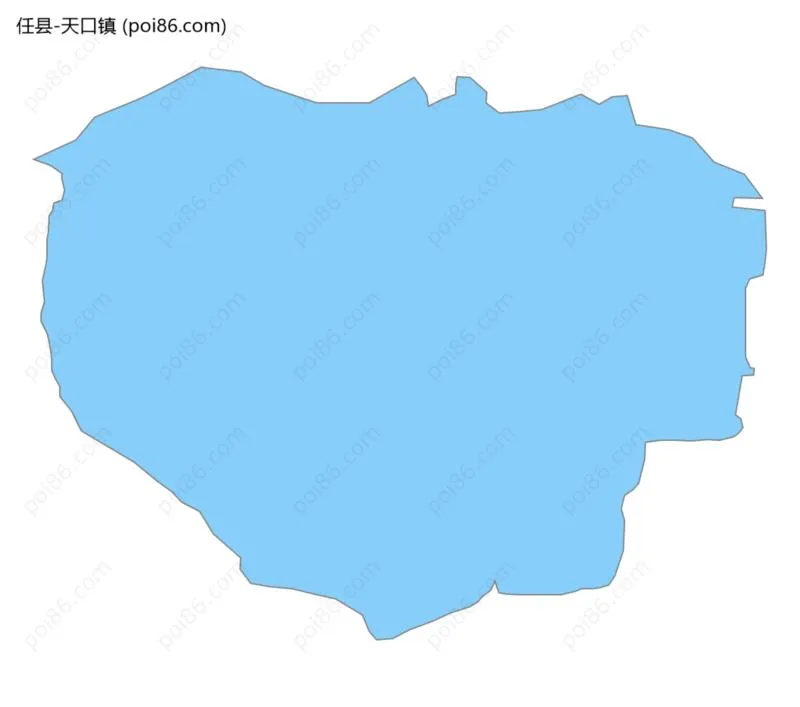 天口镇边界地图