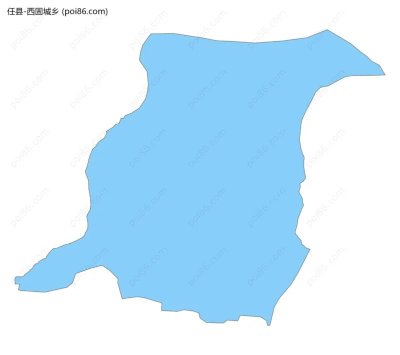 西固城乡边界地图
