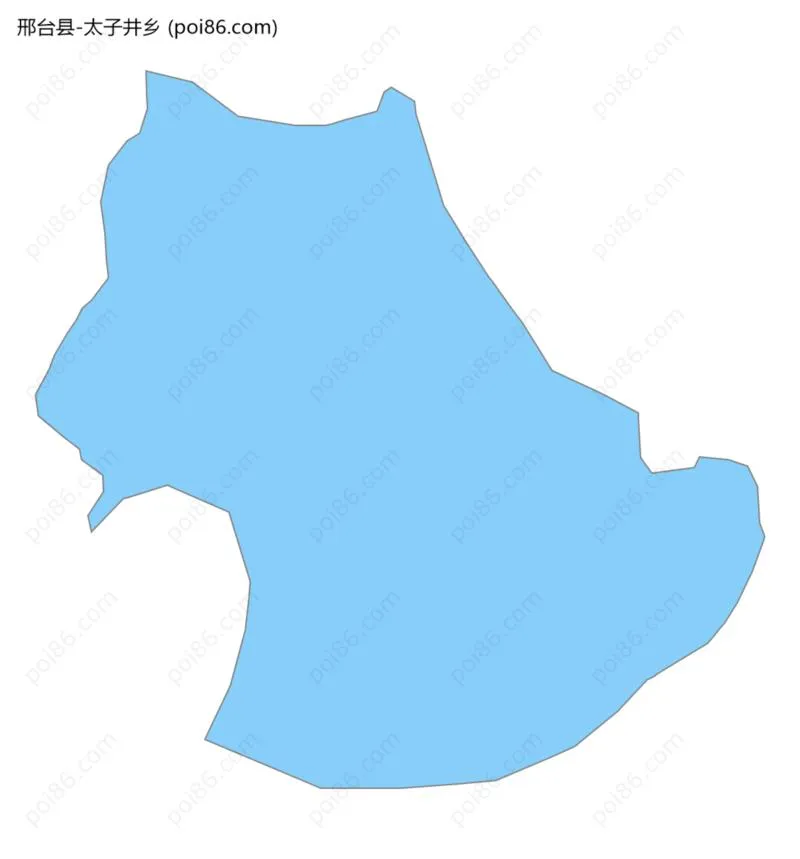 太子井乡边界地图