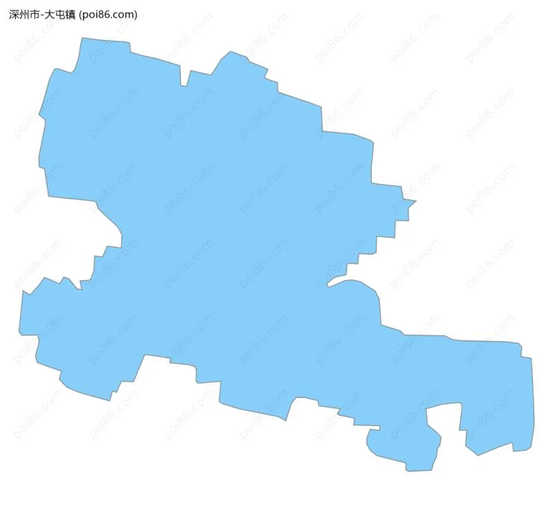 大屯镇边界地图