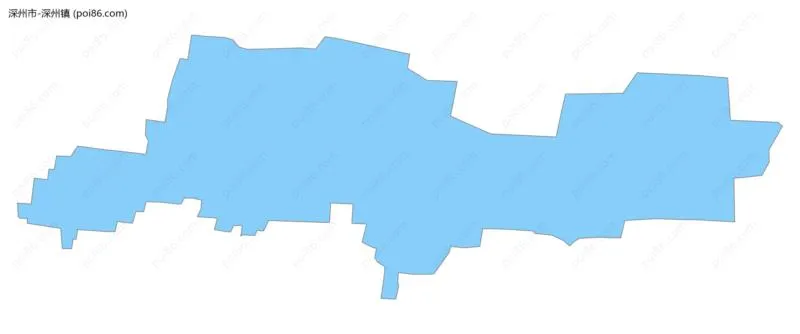 深州镇边界地图