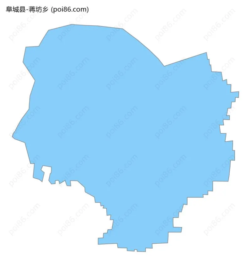 蒋坊乡边界地图
