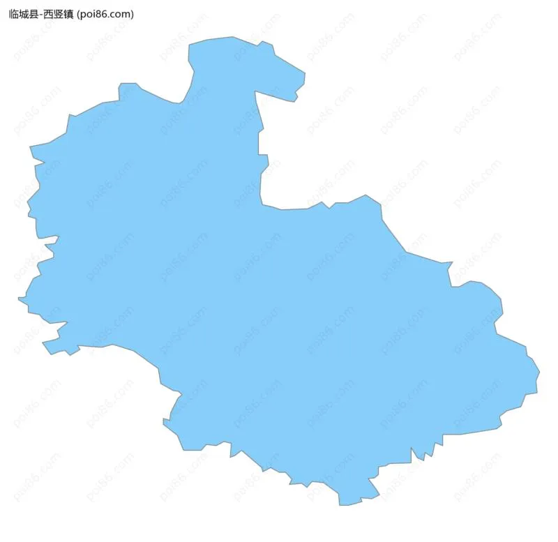 西竖镇边界地图