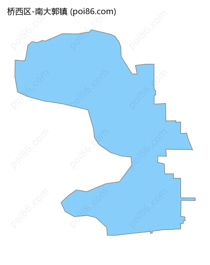 南大郭镇边界地图