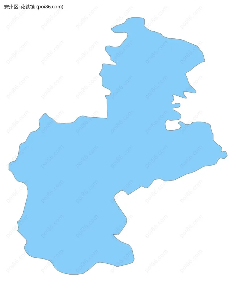 花荄镇边界地图