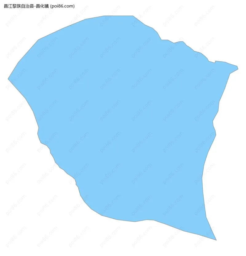 昌化镇边界地图