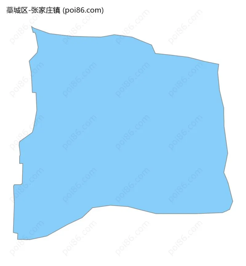 张家庄镇边界地图