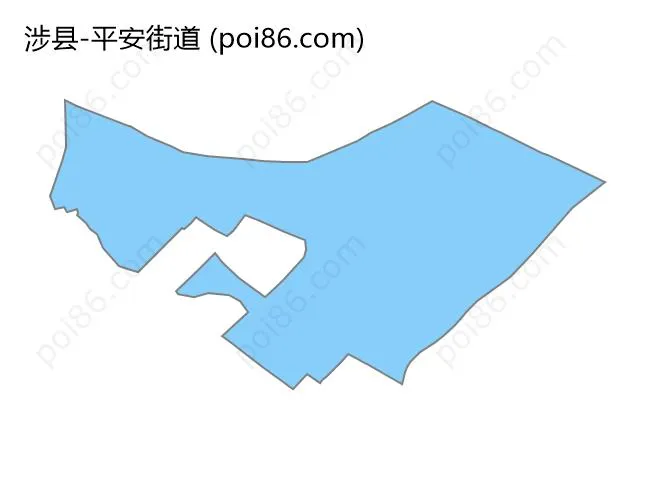 平安街道边界地图