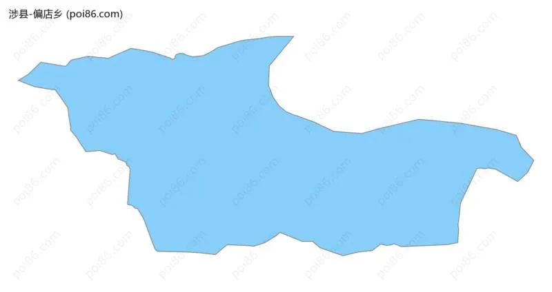 偏店乡边界地图