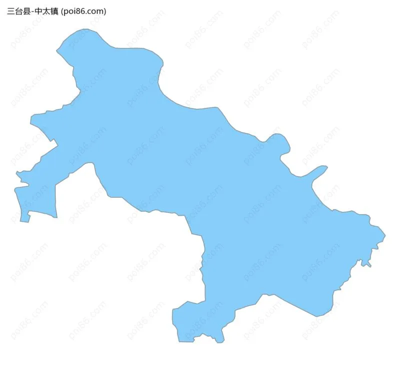 中太镇边界地图