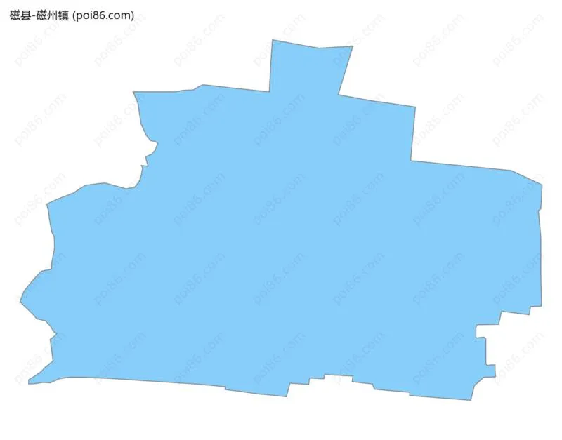 磁州镇边界地图
