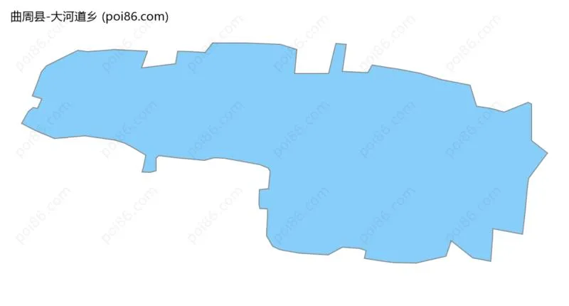 大河道乡边界地图