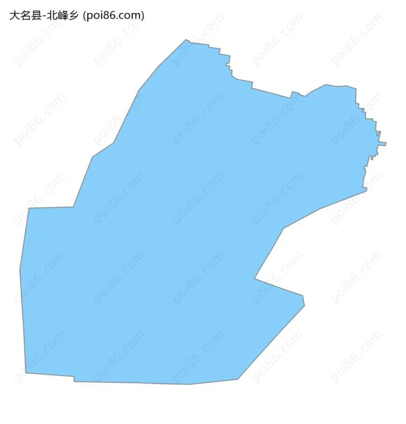 北峰乡边界地图