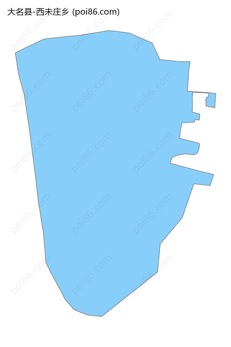 西未庄乡边界地图