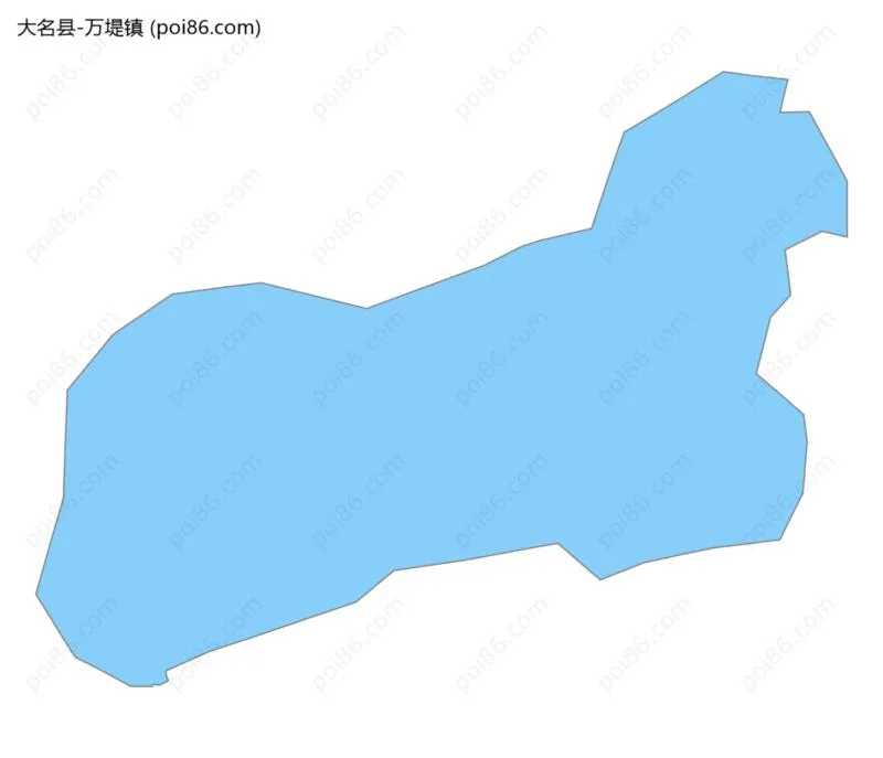 万堤镇边界地图