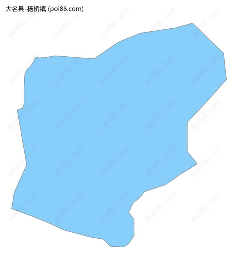 杨桥镇边界地图