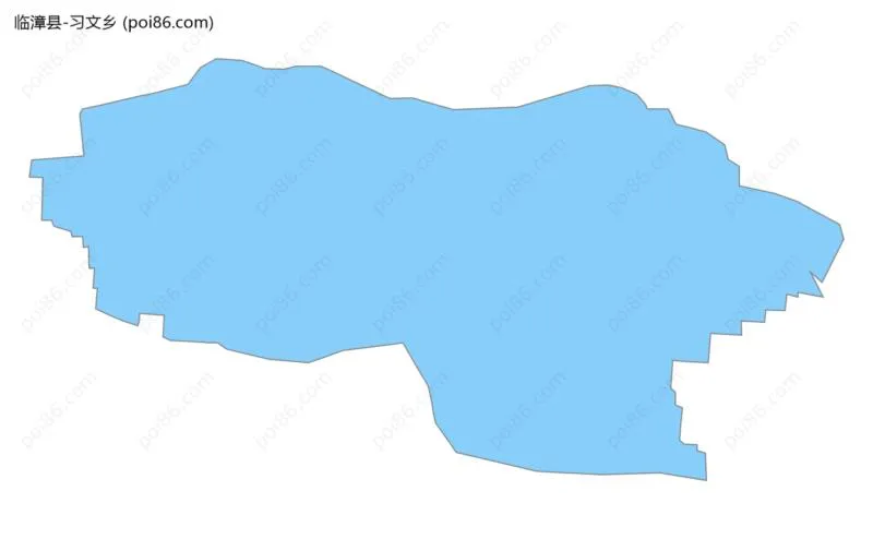 习文乡边界地图