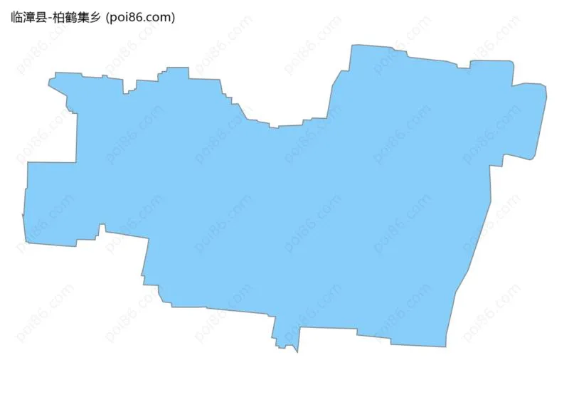 柏鹤集乡边界地图
