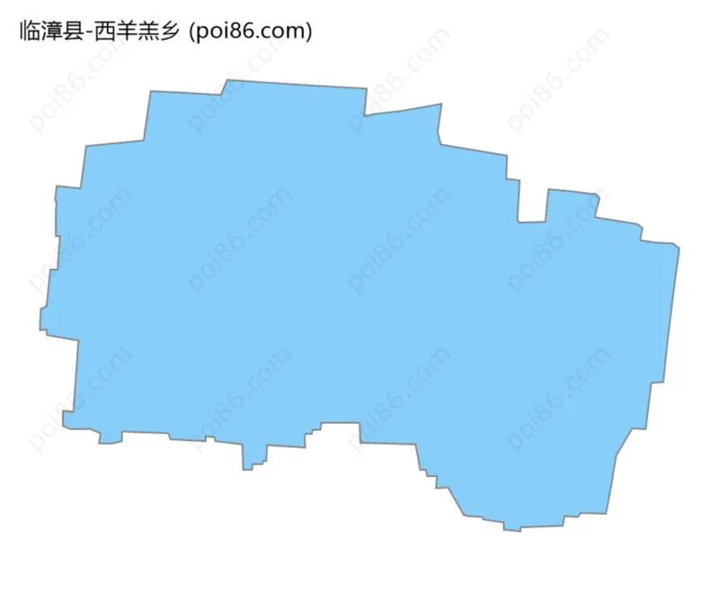 西羊羔乡边界地图