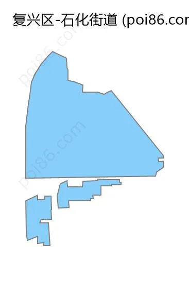 石化街道边界地图
