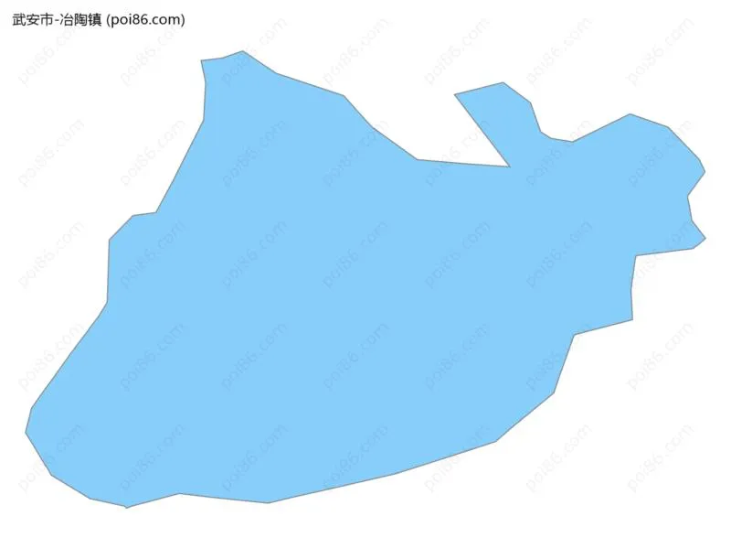 冶陶镇边界地图