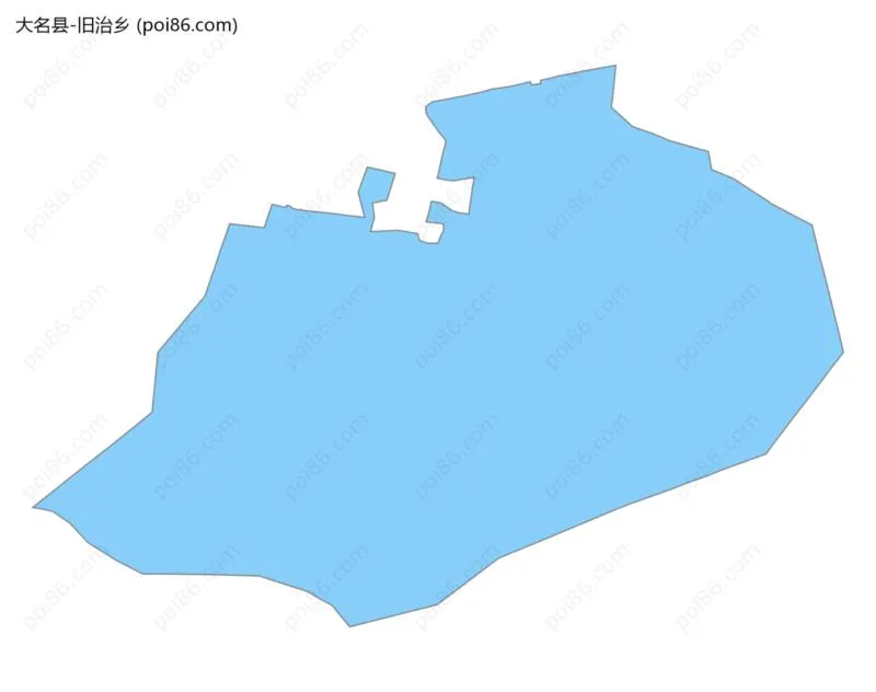 旧治乡边界地图