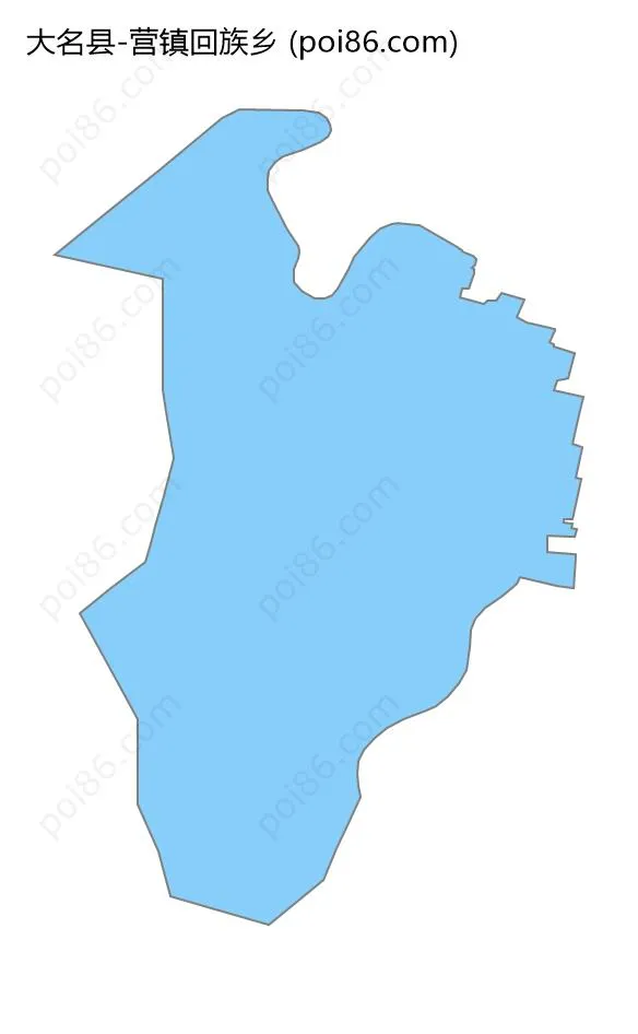 营镇回族乡边界地图