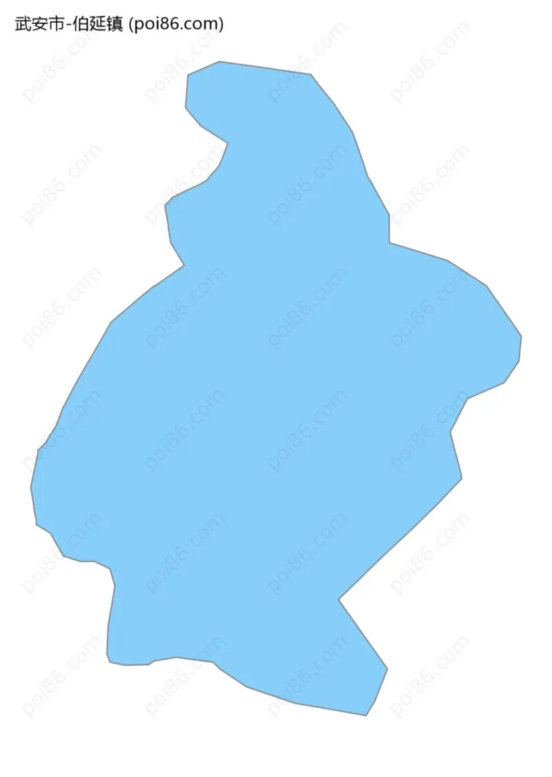 伯延镇边界地图