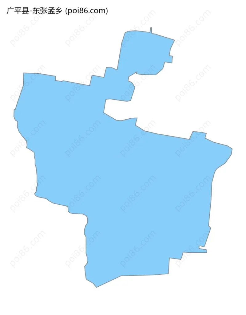 东张孟乡边界地图